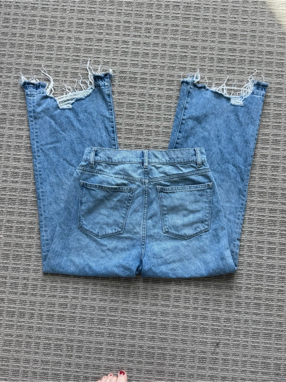 DL1961 Hepburn wide leg jeans Distressed Hem - Picture 8 of 11